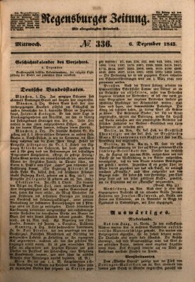 Regensburger Zeitung Mittwoch 6. Dezember 1843