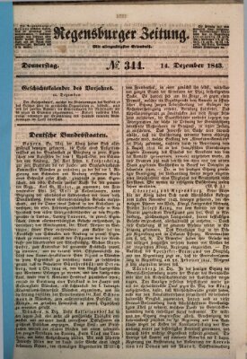 Regensburger Zeitung Donnerstag 14. Dezember 1843