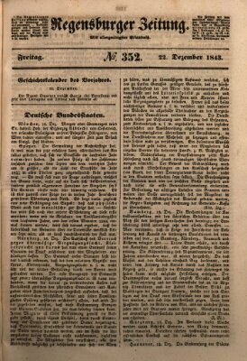 Regensburger Zeitung Freitag 22. Dezember 1843