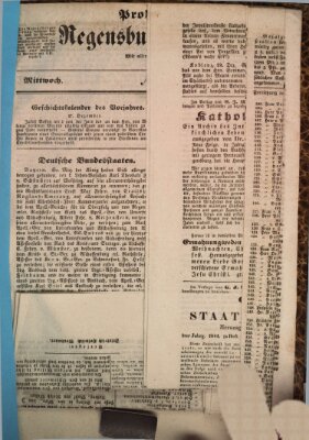 Regensburger Zeitung Mittwoch 27. Dezember 1843