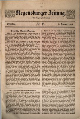 Regensburger Zeitung Sonntag 7. Januar 1844