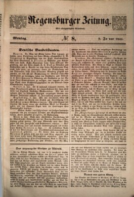 Regensburger Zeitung Montag 8. Januar 1844