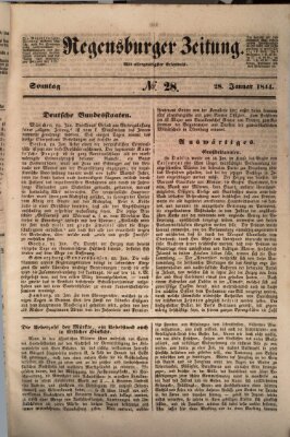 Regensburger Zeitung Sonntag 28. Januar 1844