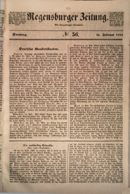 Regensburger Zeitung Sonntag 25. Februar 1844