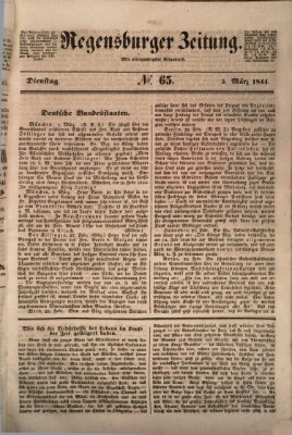 Regensburger Zeitung Dienstag 5. März 1844