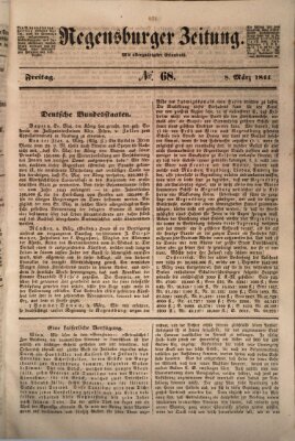 Regensburger Zeitung Freitag 8. März 1844