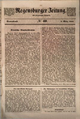 Regensburger Zeitung Samstag 9. März 1844