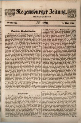 Regensburger Zeitung Mittwoch 1. Mai 1844