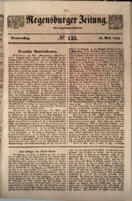 Regensburger Zeitung Donnerstag 16. Mai 1844