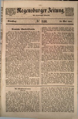 Regensburger Zeitung Dienstag 28. Mai 1844