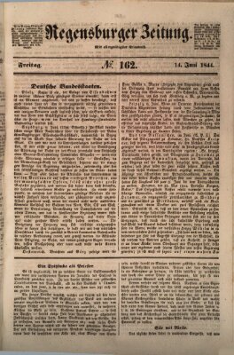 Regensburger Zeitung Freitag 14. Juni 1844