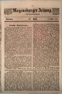 Regensburger Zeitung Sonntag 16. Juni 1844