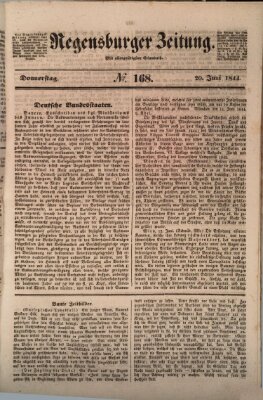 Regensburger Zeitung Donnerstag 20. Juni 1844