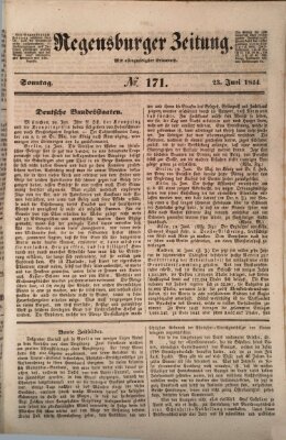 Regensburger Zeitung Sonntag 23. Juni 1844