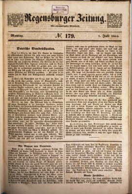 Regensburger Zeitung Montag 1. Juli 1844