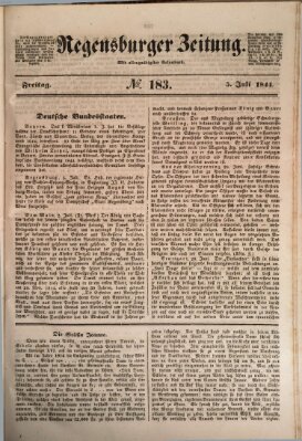 Regensburger Zeitung Freitag 5. Juli 1844