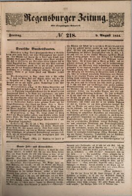 Regensburger Zeitung Freitag 9. August 1844