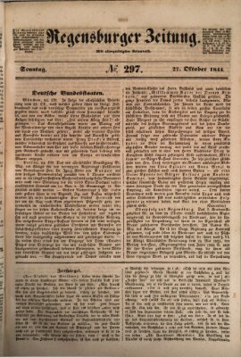 Regensburger Zeitung Sonntag 27. Oktober 1844