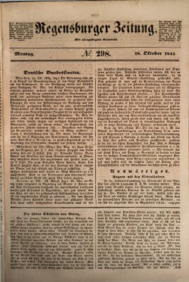 Regensburger Zeitung Montag 28. Oktober 1844