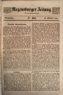 Regensburger Zeitung Donnerstag 31. Oktober 1844