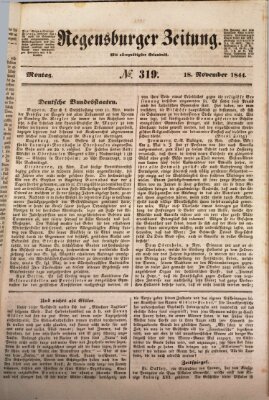 Regensburger Zeitung Montag 18. November 1844