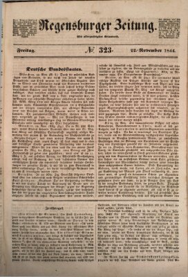 Regensburger Zeitung Freitag 22. November 1844