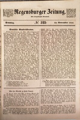 Regensburger Zeitung Sonntag 24. November 1844