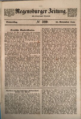 Regensburger Zeitung Donnerstag 28. November 1844