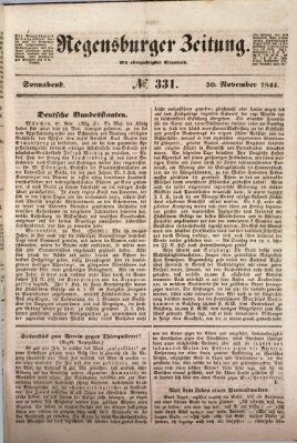 Regensburger Zeitung Samstag 30. November 1844