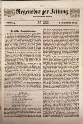 Regensburger Zeitung Montag 2. Dezember 1844