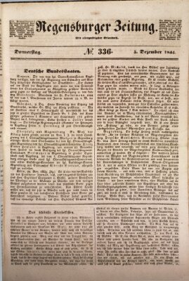 Regensburger Zeitung Donnerstag 5. Dezember 1844