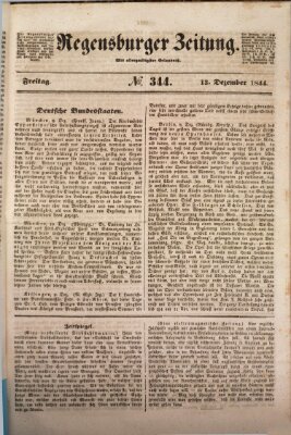 Regensburger Zeitung Freitag 13. Dezember 1844