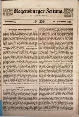 Regensburger Zeitung Donnerstag 26. Dezember 1844