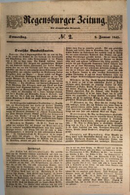 Regensburger Zeitung Donnerstag 2. Januar 1845