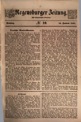 Regensburger Zeitung Sonntag 19. Januar 1845