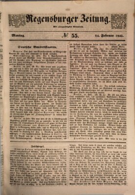 Regensburger Zeitung Montag 24. Februar 1845