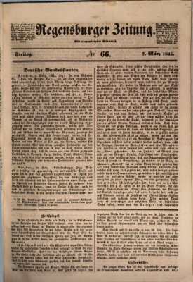 Regensburger Zeitung Freitag 7. März 1845