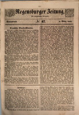 Regensburger Zeitung Samstag 8. März 1845