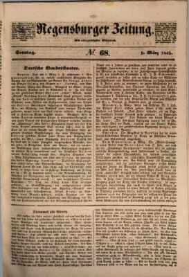 Regensburger Zeitung Sonntag 9. März 1845