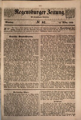 Regensburger Zeitung Montag 24. März 1845