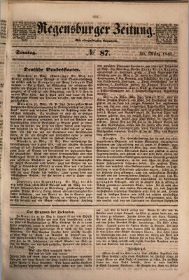 Regensburger Zeitung Sonntag 30. März 1845