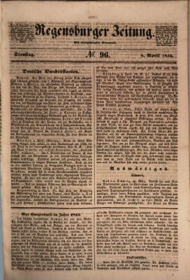 Regensburger Zeitung Dienstag 8. April 1845