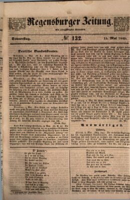 Regensburger Zeitung Donnerstag 15. Mai 1845