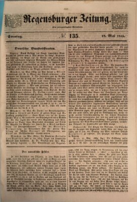 Regensburger Zeitung Sonntag 18. Mai 1845