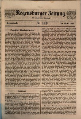 Regensburger Zeitung Samstag 24. Mai 1845