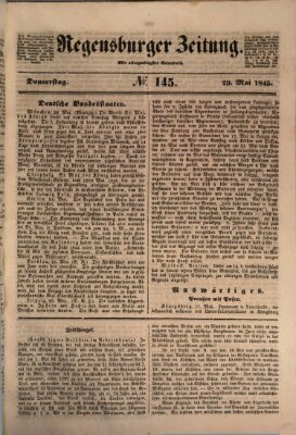 Regensburger Zeitung Donnerstag 29. Mai 1845