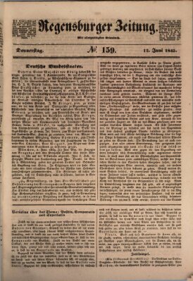 Regensburger Zeitung Donnerstag 12. Juni 1845