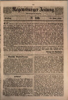 Regensburger Zeitung Freitag 13. Juni 1845