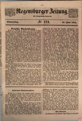 Regensburger Zeitung Donnerstag 26. Juni 1845