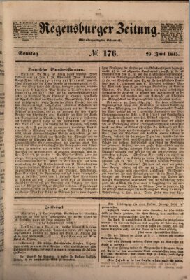 Regensburger Zeitung Sonntag 29. Juni 1845